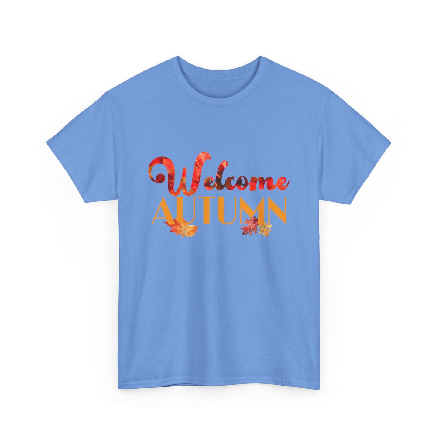 Welcome Autumn Leaves - Unisex Heavy Cotton Tee