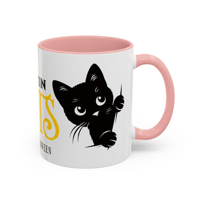 Halloween Accent Coffee Mug (11oz) - Frickin Cats