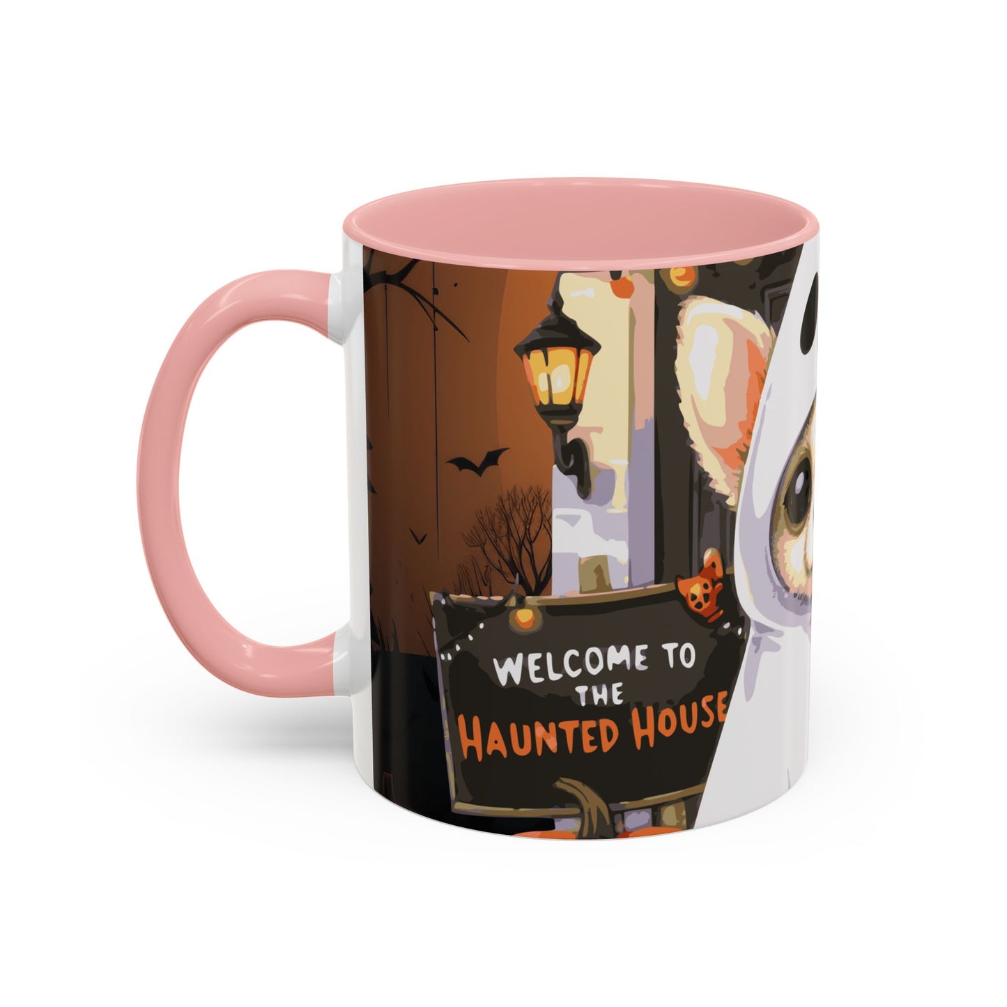 Halloween Accent Coffee Mug (11 oz) Chihuahua Ghost Puppy