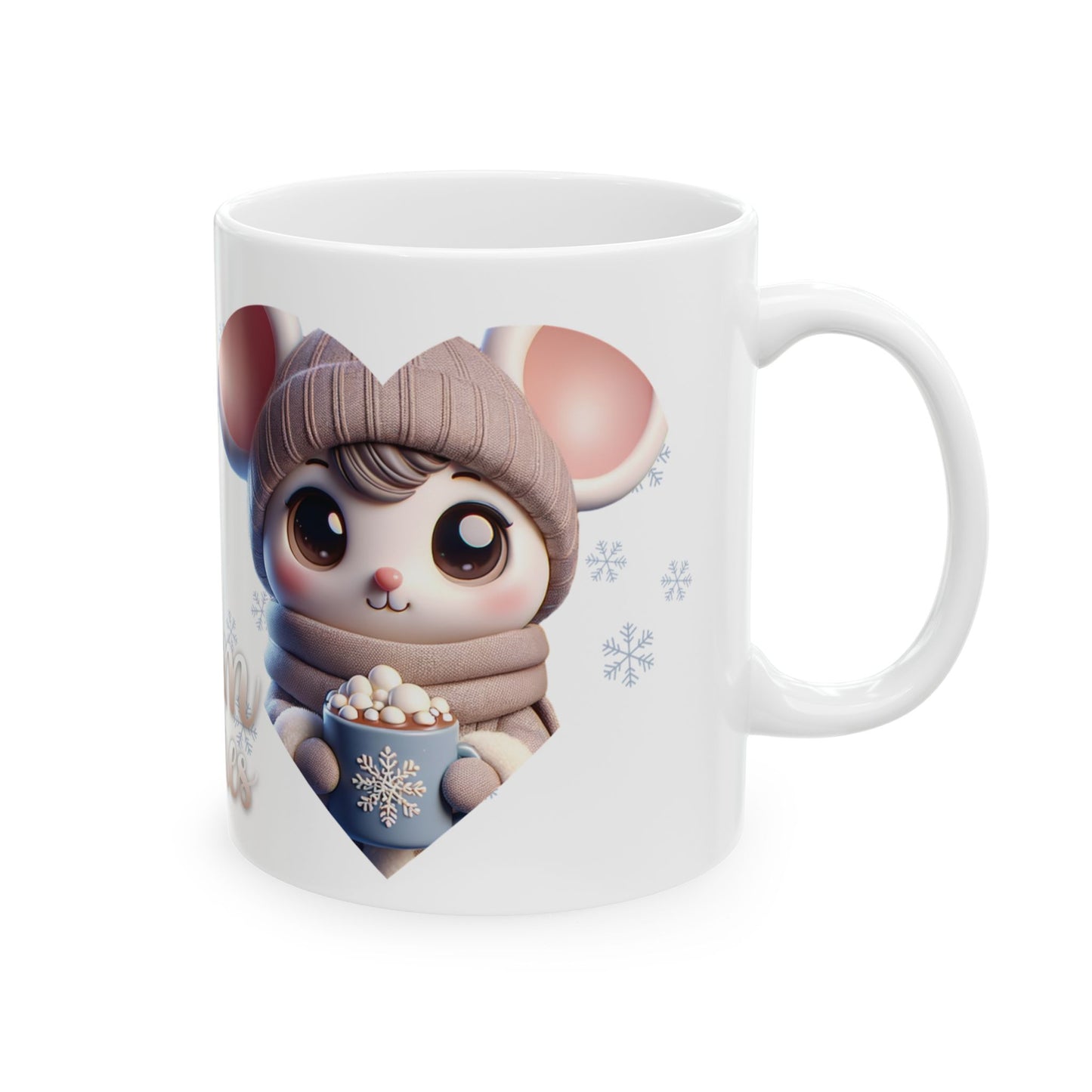 Warm Wishes Mouse Ceramic Mug, (11oz, 15oz)