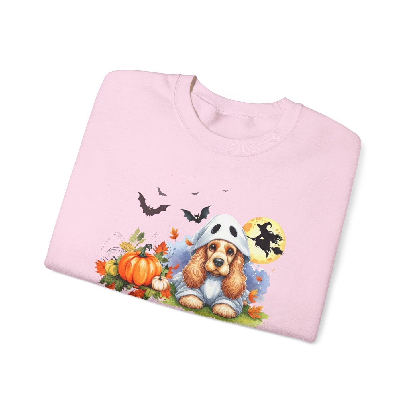 Unisex Heavy Blend™ Crewneck Sweatshirt - Cocker Spaniel Ghost Puppy