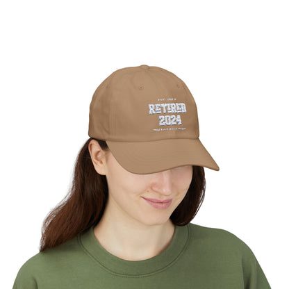 Embroidry "Retired" Custom Mom Cap