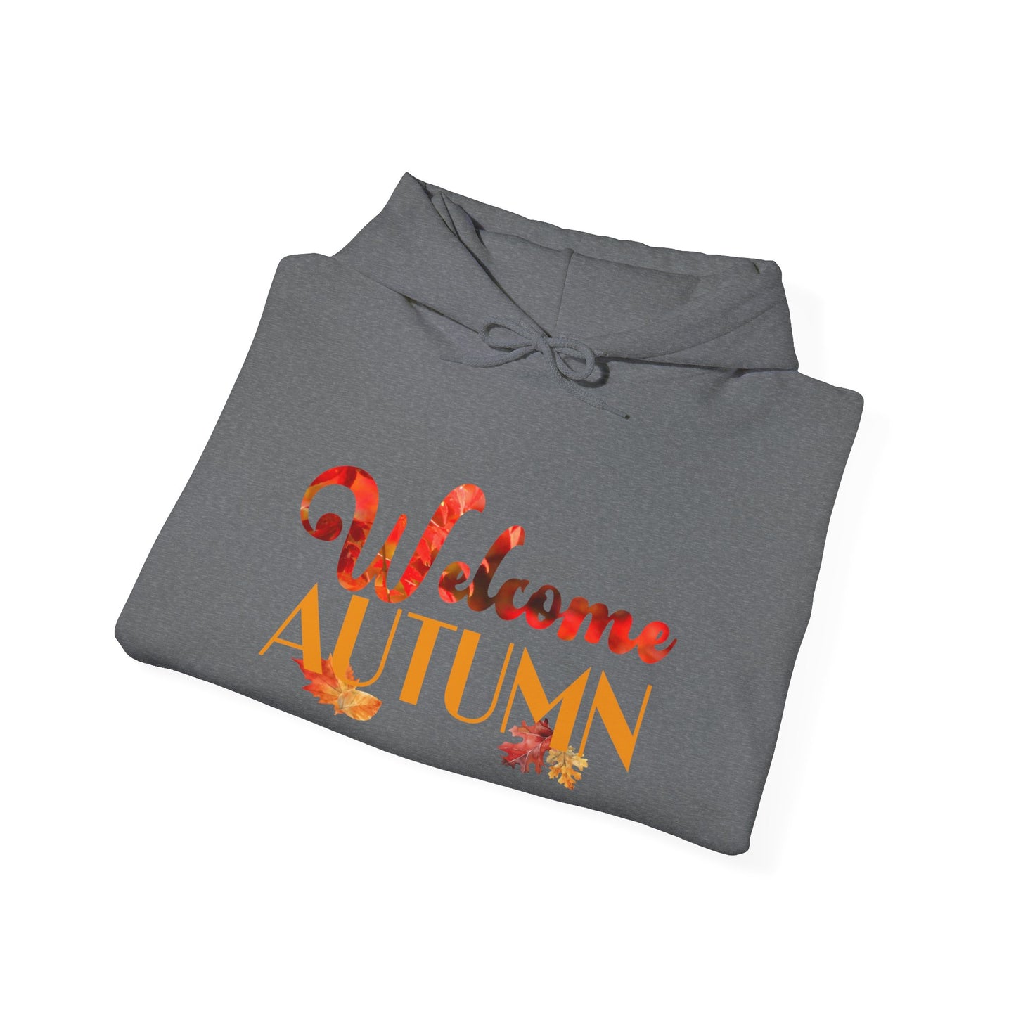 Welcome Autumn Leaves - Unisex Heavy Blend™ Hooded Sweatshirt