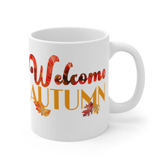 Welcome Autumn Leaves - Mug 11oz