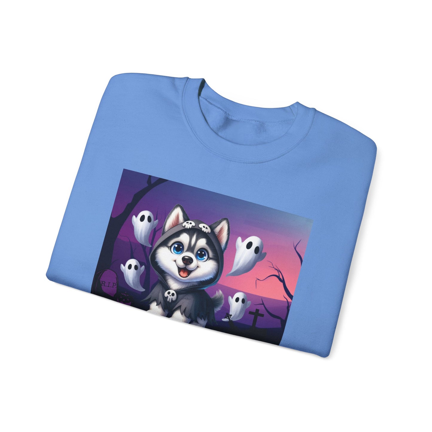 Unisex Heavy Blend™ Crewneck Sweatshirt Husky Ghost Punisher