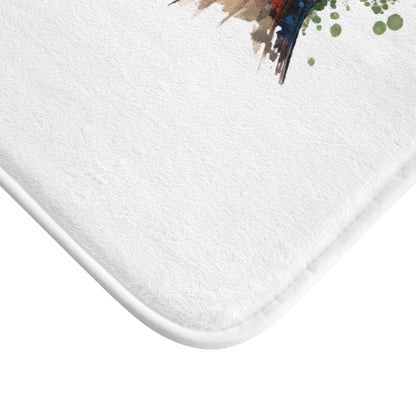 White Tiger Bath Mat