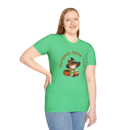 Pumpkin Spice Witch T-Shirt - Adorable Halloween Witch is all about her Pumpkin Spice