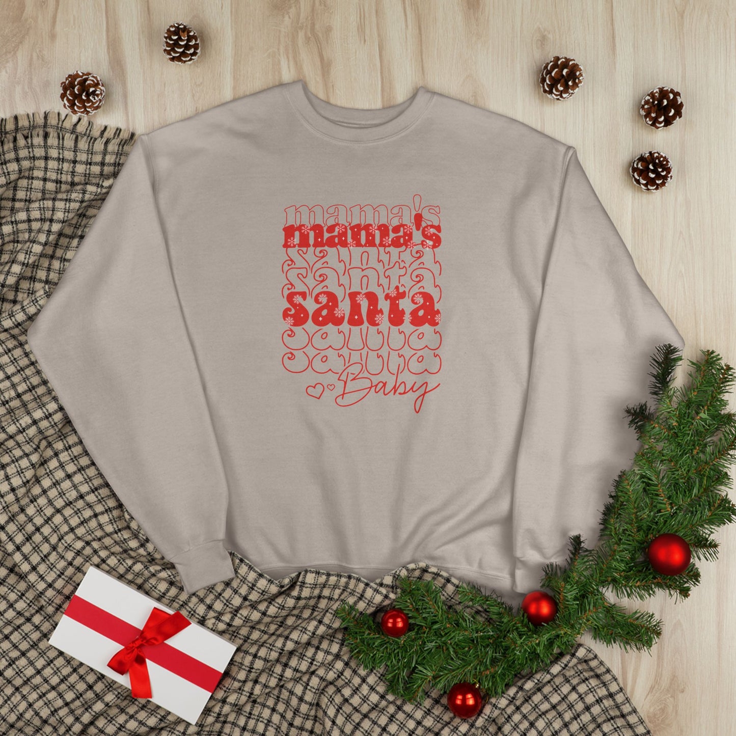 Mama's Santa Baby Unisex EcoSmart® Crewneck Sweatshirt