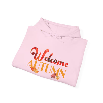 Welcome Autumn Leaves - Unisex Heavy Blend™ Hooded Sweatshirt