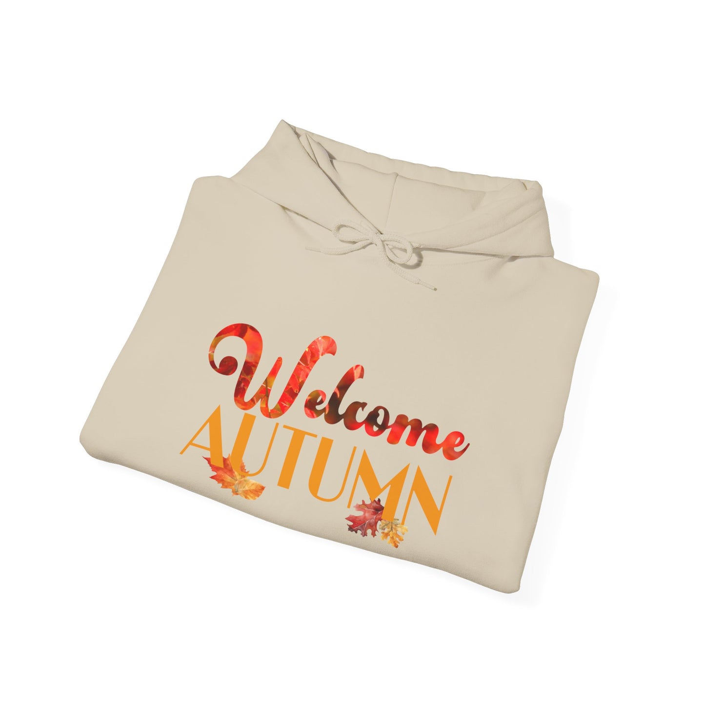 Welcome Autumn Leaves Hoodie - Unisex Heavy Blend™ Hooded Sweatshirt