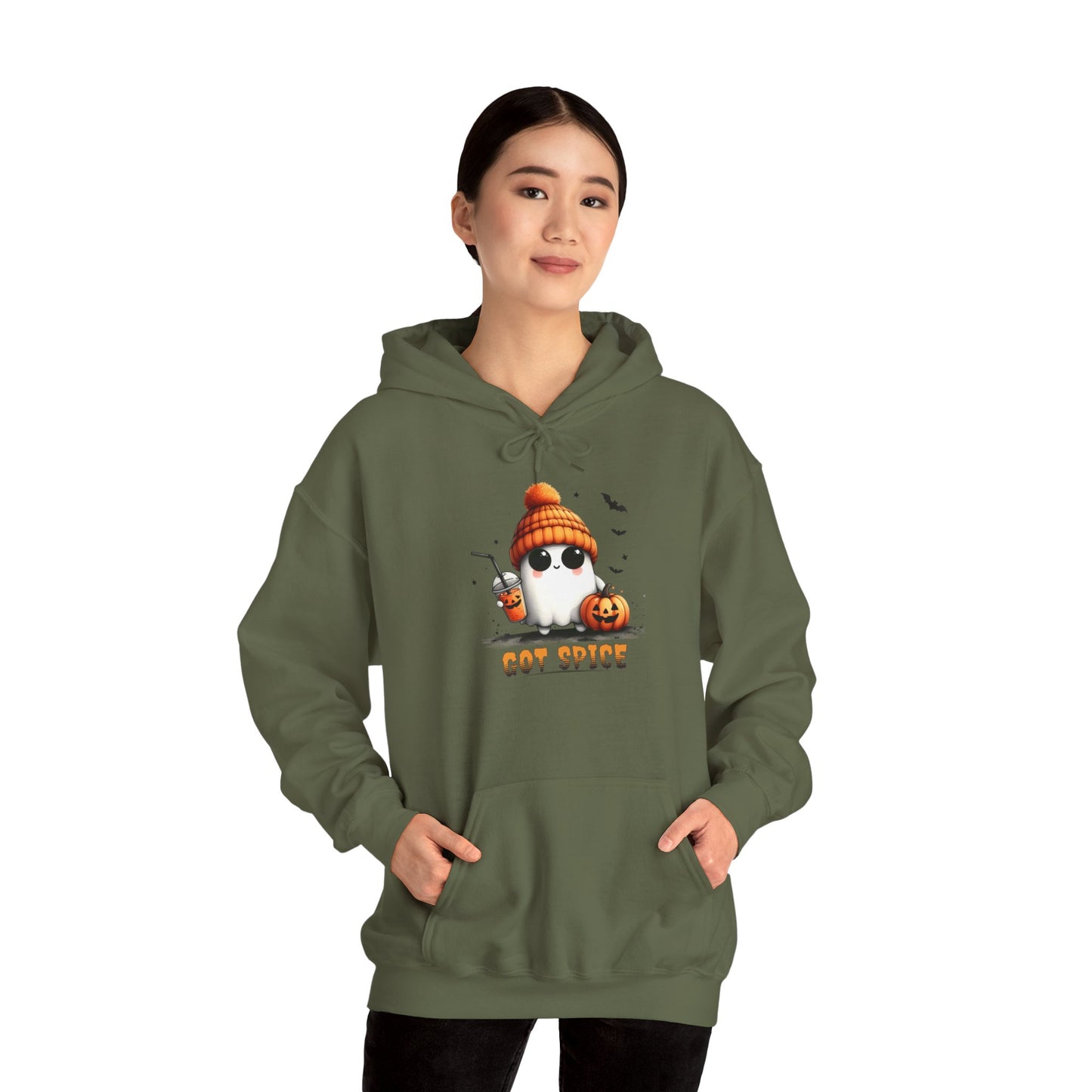 Unisex Heavy Blend™ Hooded Sweatshirt - Cute Ghost lookin' for some Spice