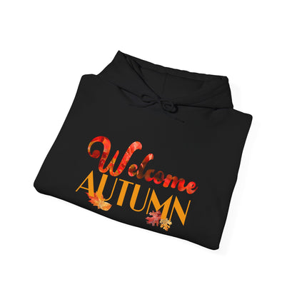 Welcome Autumn Leaves Hoodie - Unisex Heavy Blend™ Hooded Sweatshirt