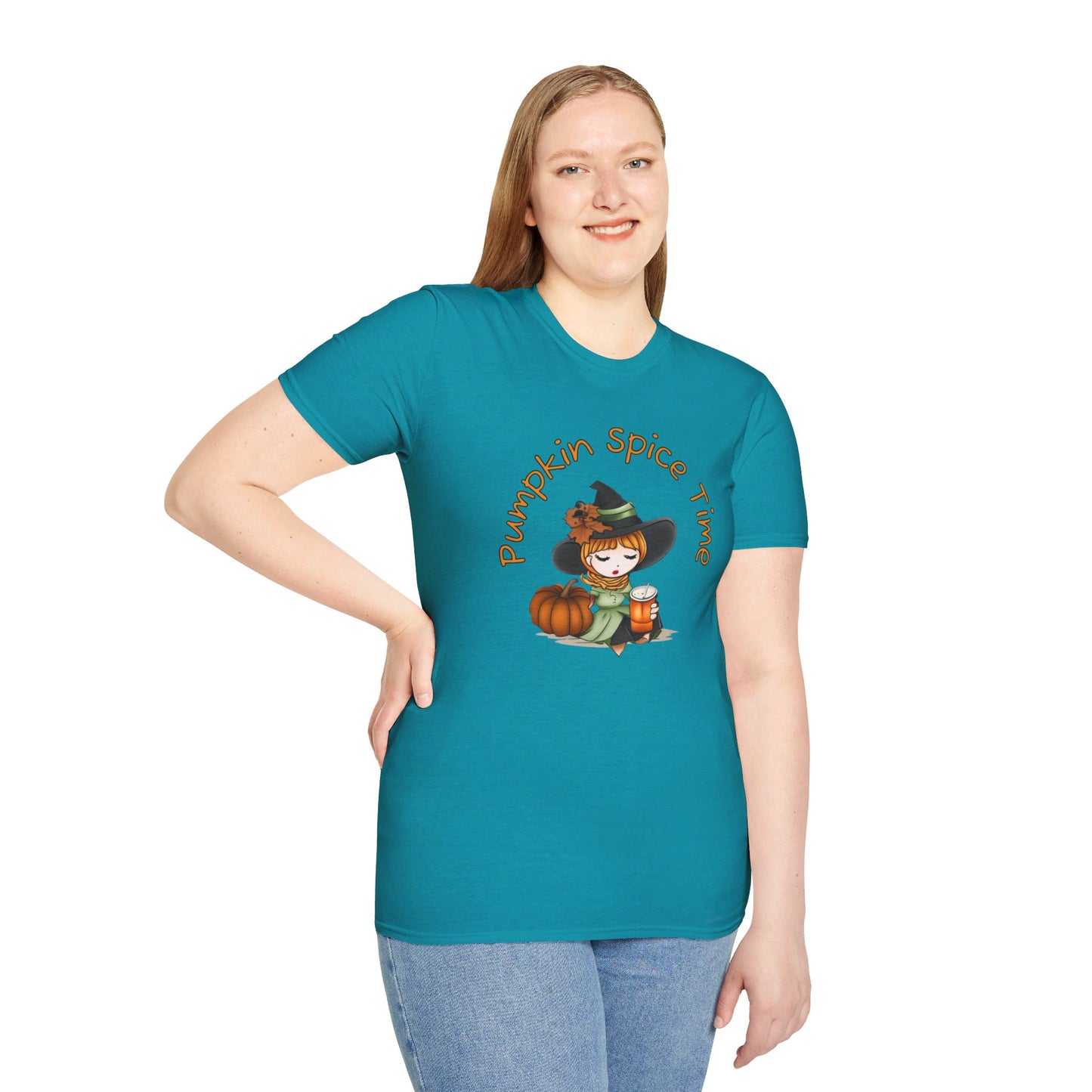 Pumpkin Spice Witch T-Shirt - Adorable Halloween Witch is all about her Pumpkin Spice