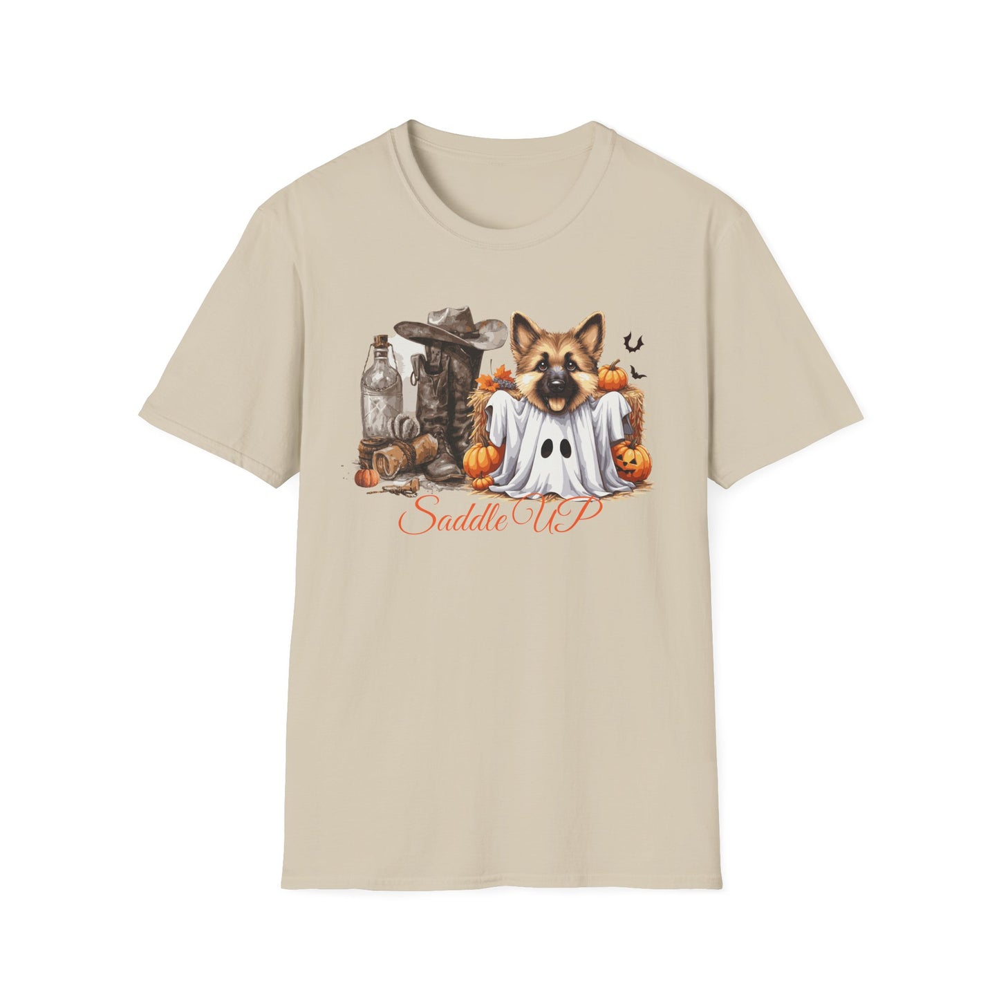 Germany Shepherd Puppy Halloween Softstyle T-Shirt