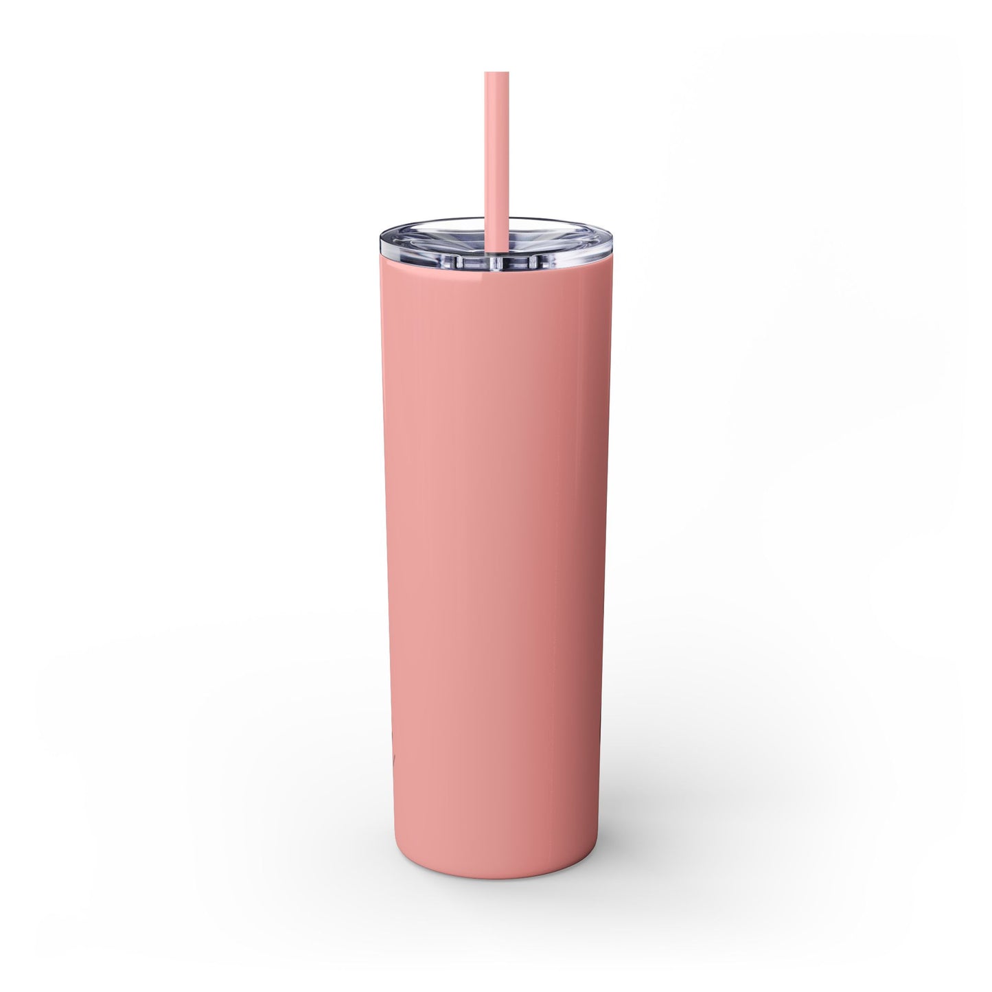 "Heather" Floral Skinny Tumbler with Straw, 20oz