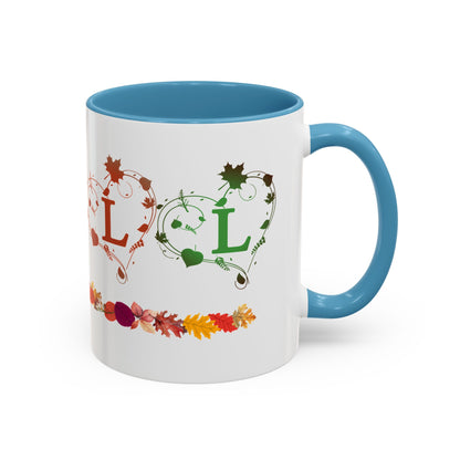 Accent Coffee Mug (11, 15oz) Fall Leaves