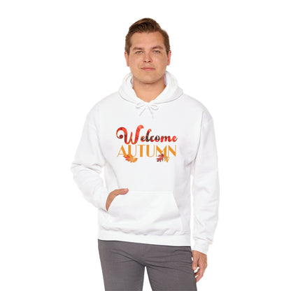 Welcome Autumn Leaves - Unisex Heavy Blend™ Hooded Sweatshirt