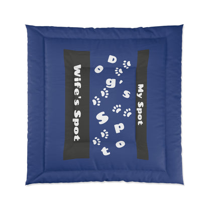 Dog's Spot Comforter - Blue