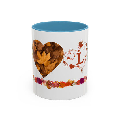 Accent Coffee Mug (11, 15oz) Fall Leaves