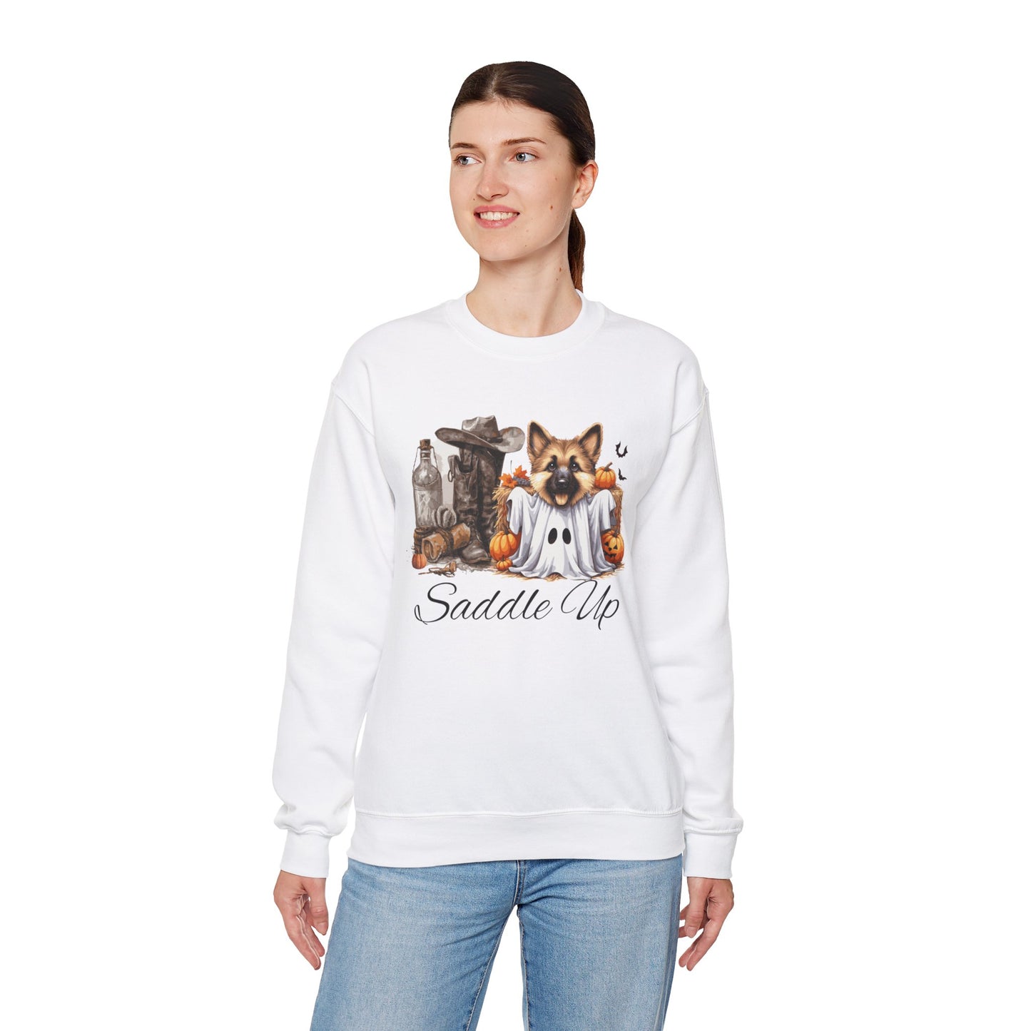 Unisex Heavy Blend™ Crewneck Sweatshirt - Cowgirl's Best Friend