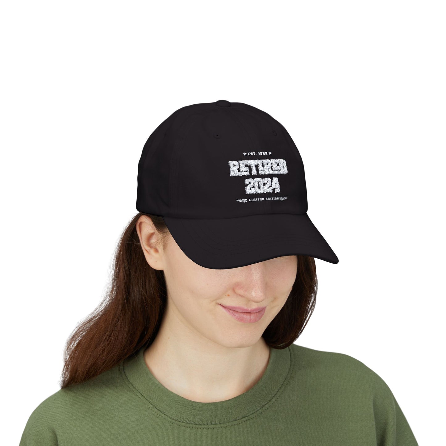 Embroidry "Retired" Custom Mom Cap