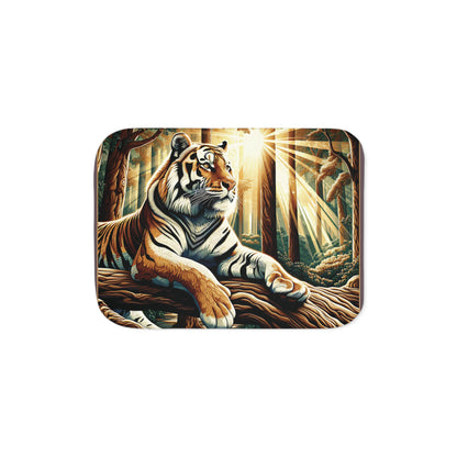 Bengal Tiger Sherpa Blanket, Two Colors for Reverse Side