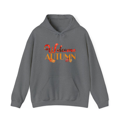 Welcome Autumn Leaves Hoodie - Unisex Heavy Blend™ Hooded Sweatshirt