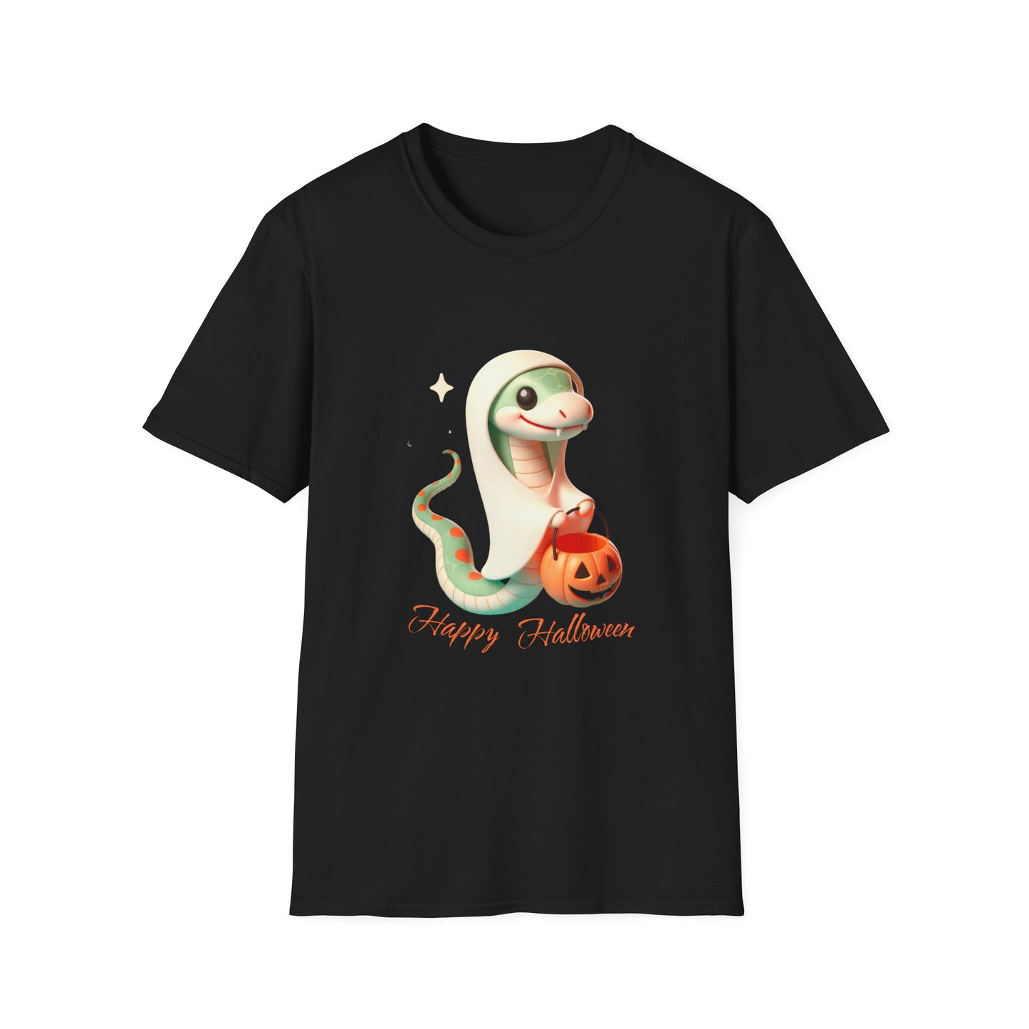 Halloween Snake T-Shirt - Adorable baby snake dressed in sheet is ready for some ghostly Trick or Treats.