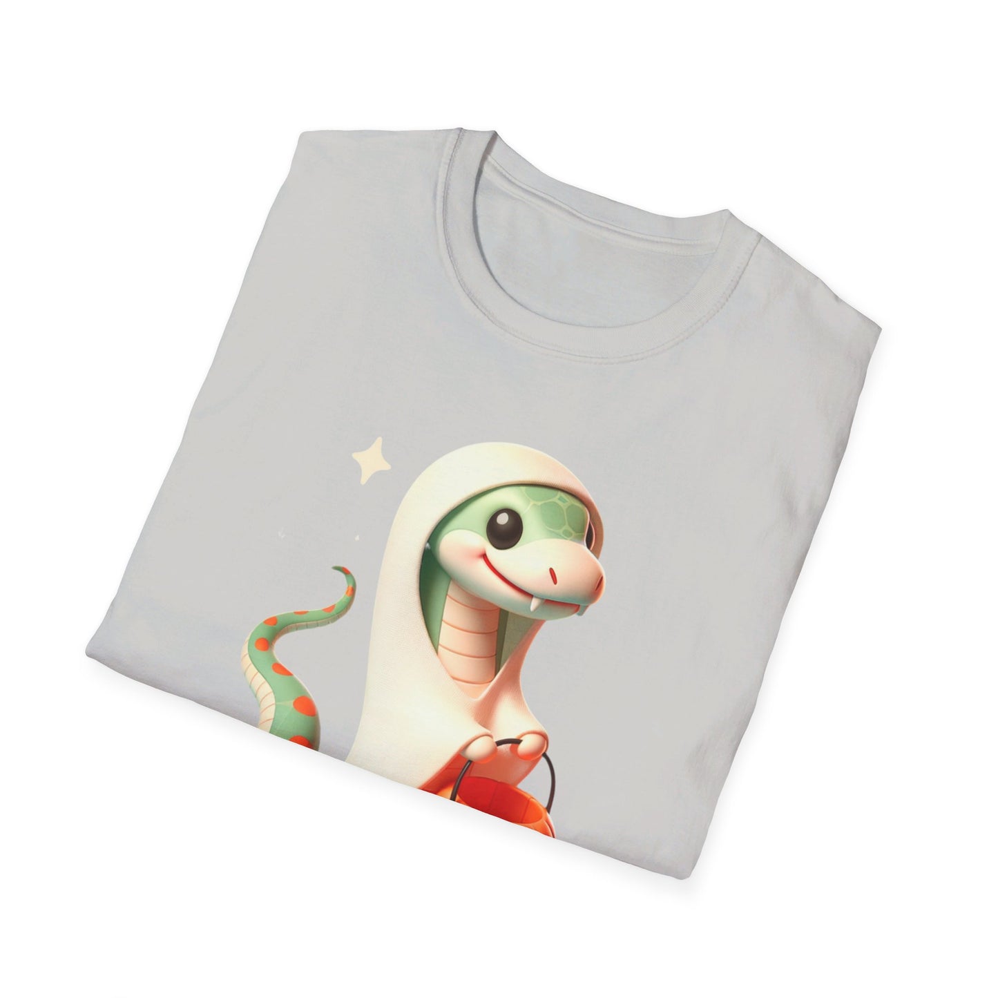 Halloween Snake T-Shirt - Adorable baby snake dressed in sheet is ready for some ghostly Trick or Treats.