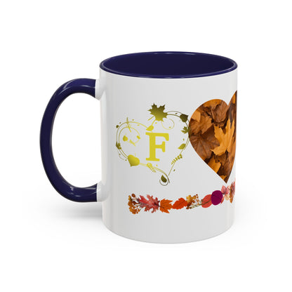 Accent Coffee Mug (11, 15oz) Fall Leaves