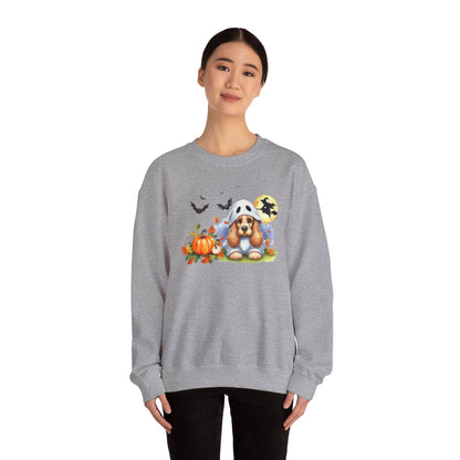 Unisex Heavy Blend™ Crewneck Sweatshirt - Cocker Spaniel Ghost Puppy