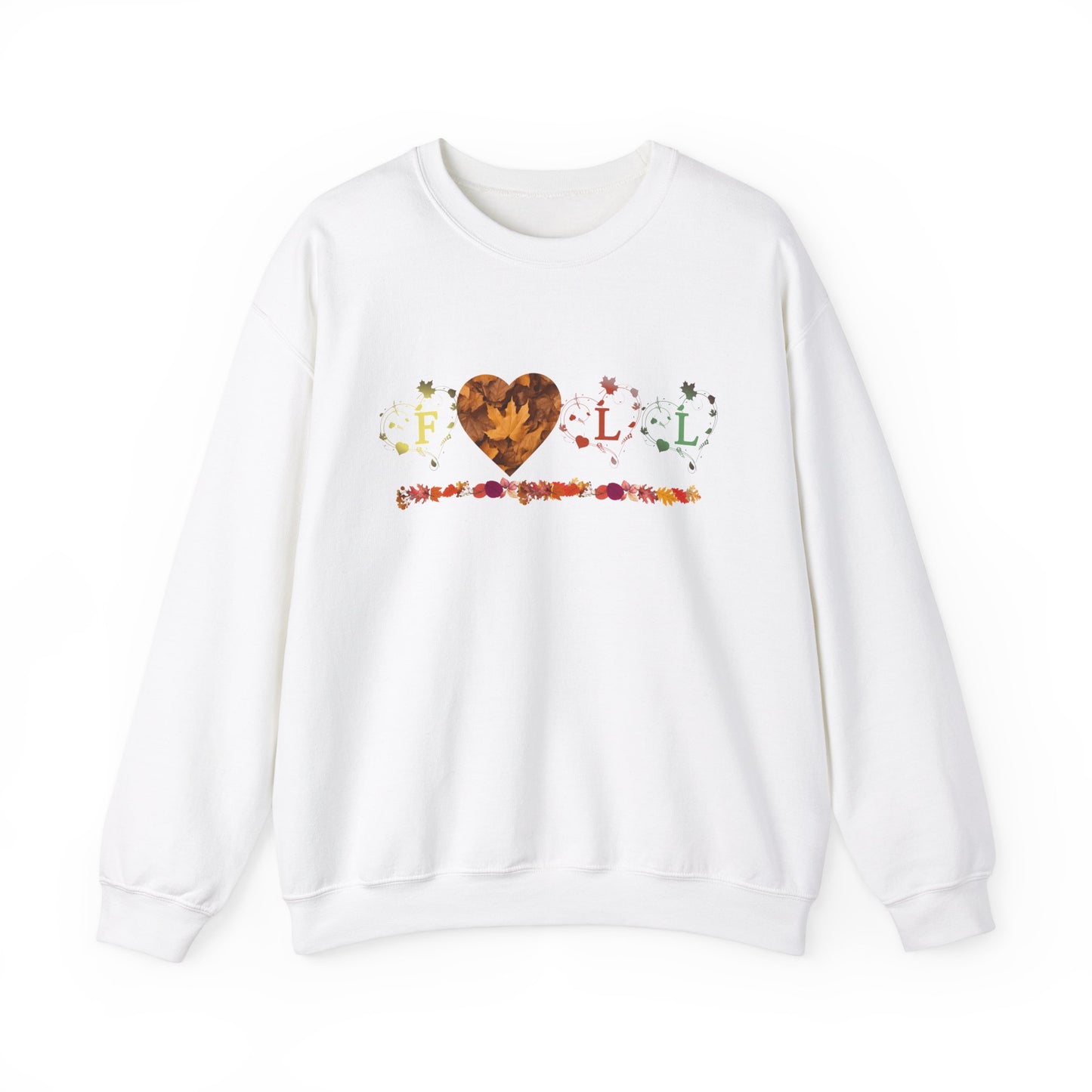 Unisex Heavy Blend™ Crewneck Sweatshirt - Fall Leaves