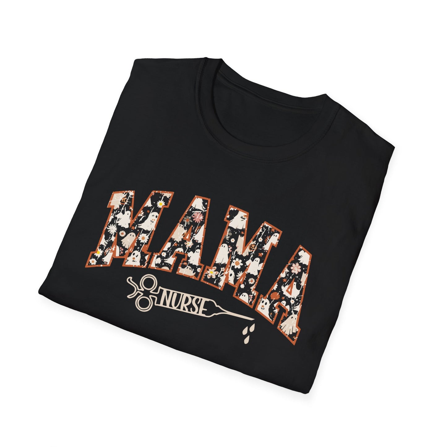 Unisex Softstyle T-Shirt - Halloween Mama Nurse