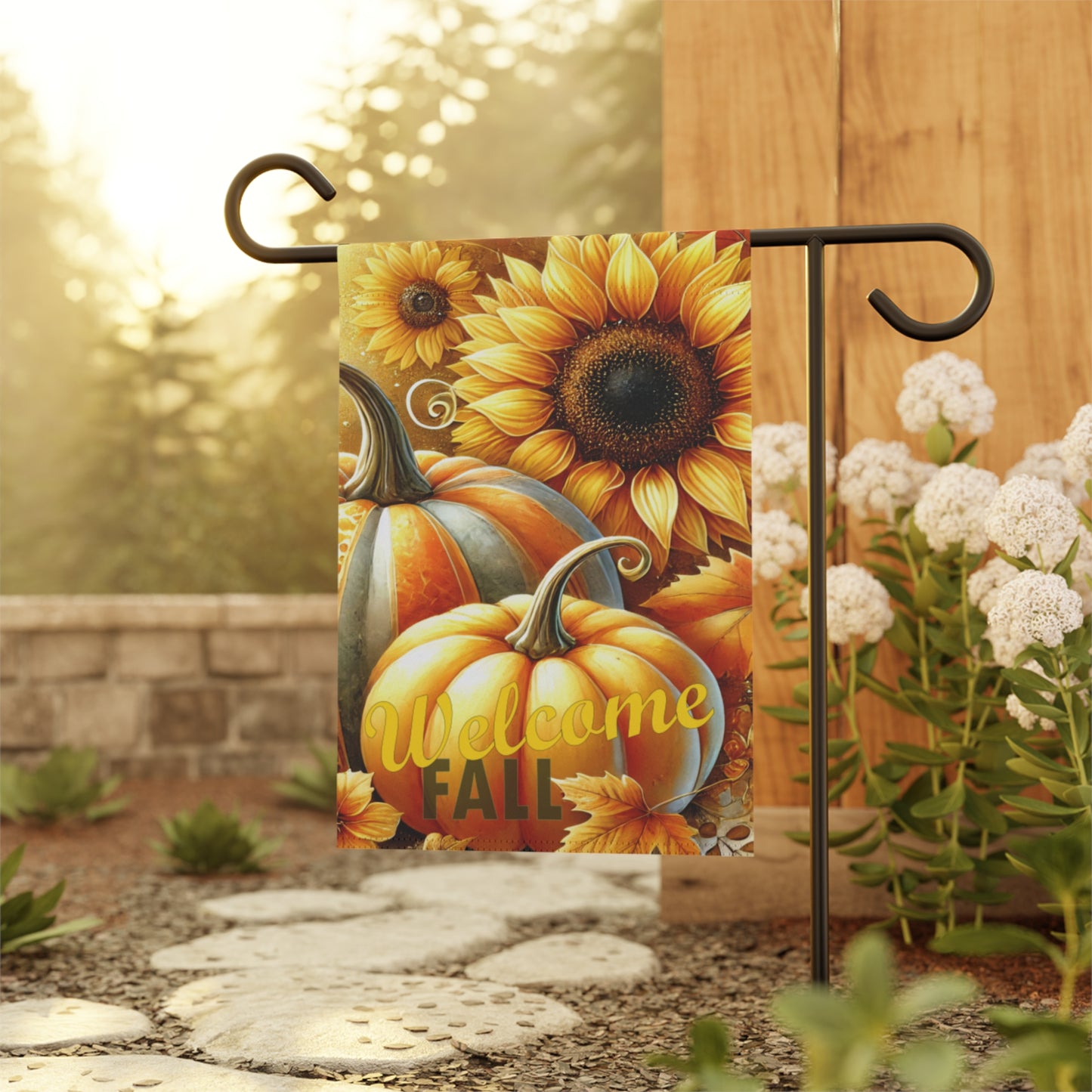 Garden & House Banner - Pumpkins Welcome Fall