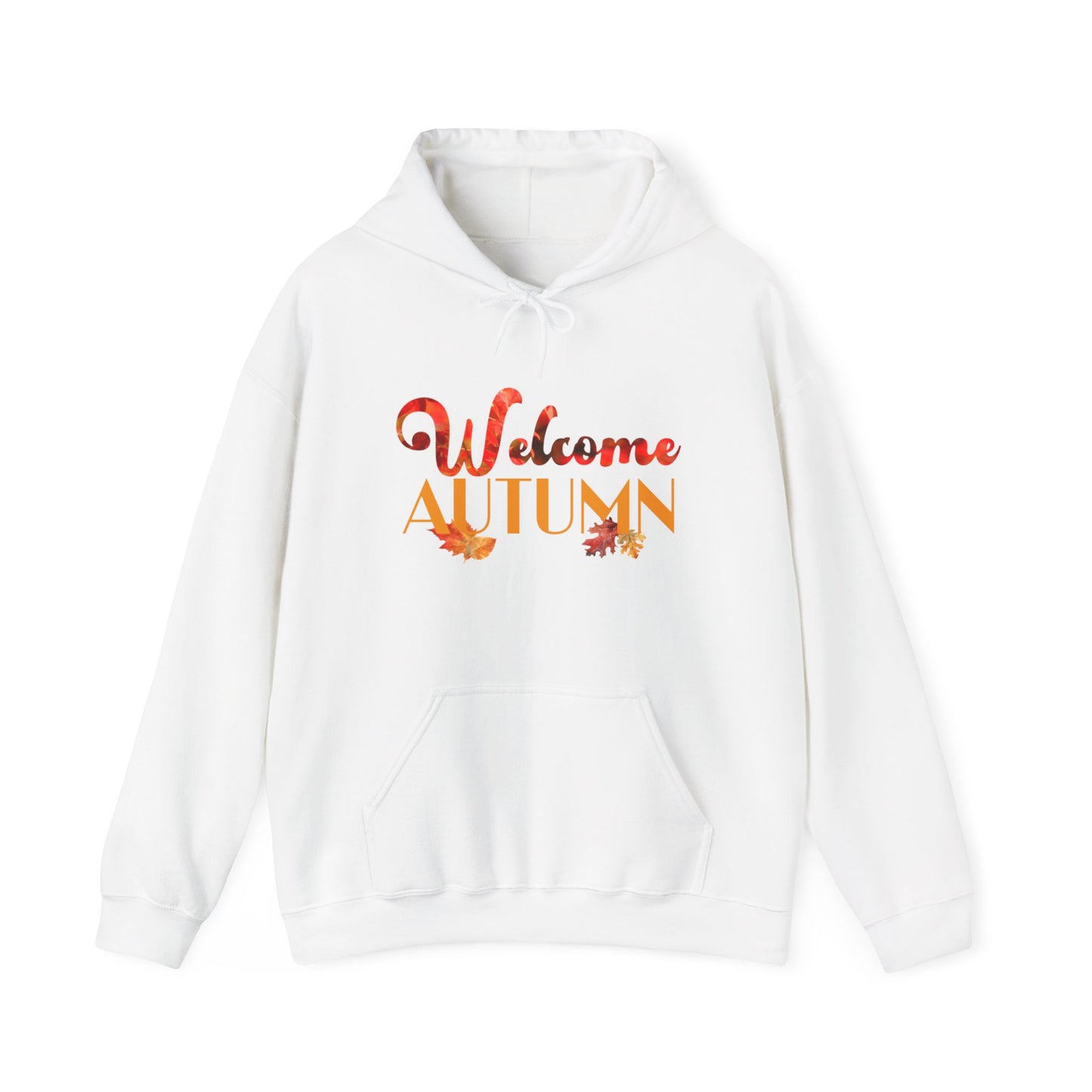 Welcome Autumn Leaves - Unisex Heavy Blend™ Hooded Sweatshirt