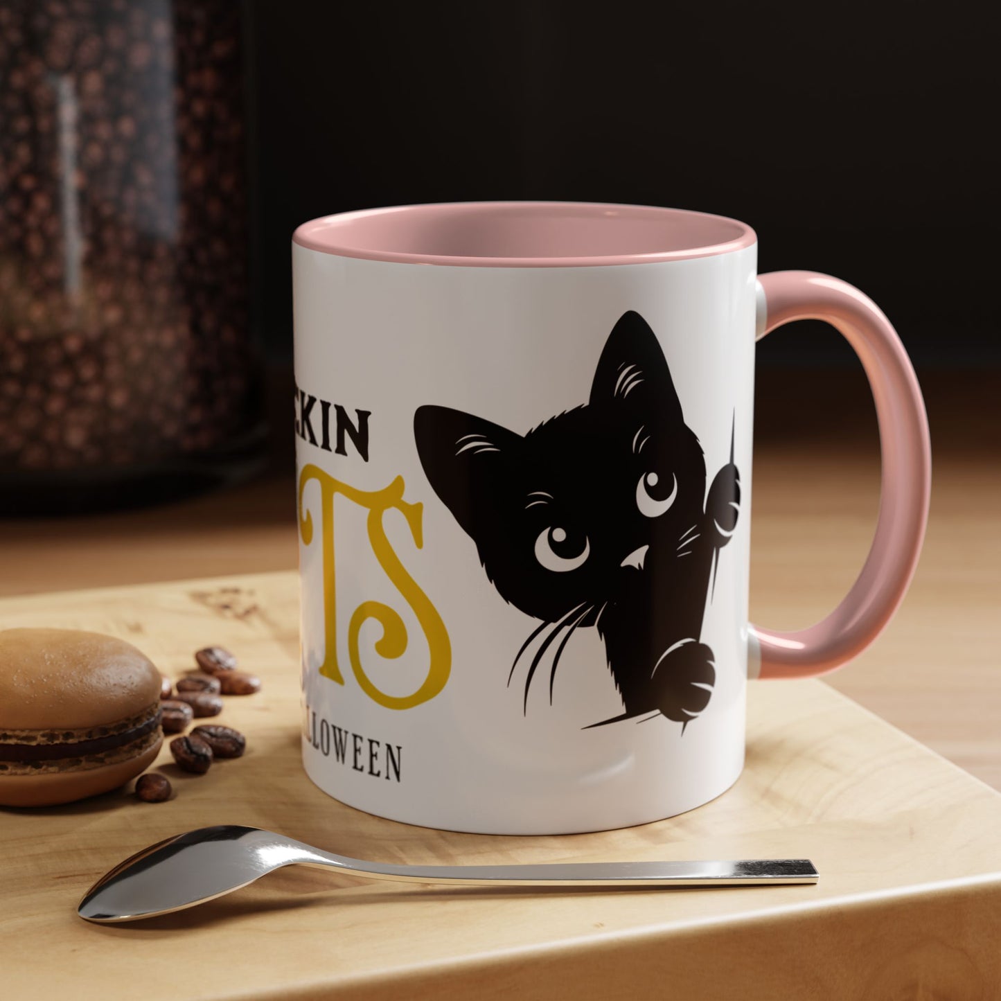 Halloween Accent Coffee Mug (11oz) - Frickin Cats