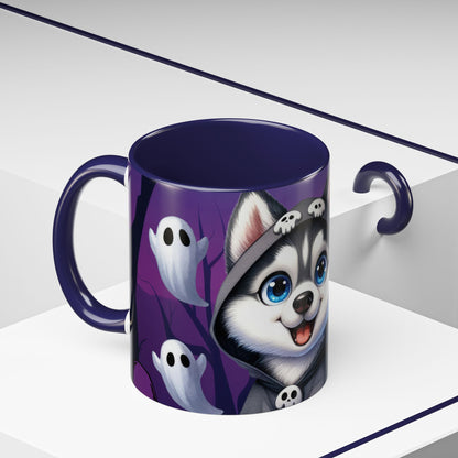 Halloween Accent Coffee Mug (11 oz) - Punisher Husky