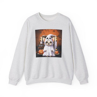 Unisex Heavy Blend™ Crewneck Sweatshirt - Chihuahua Ghost Puppy