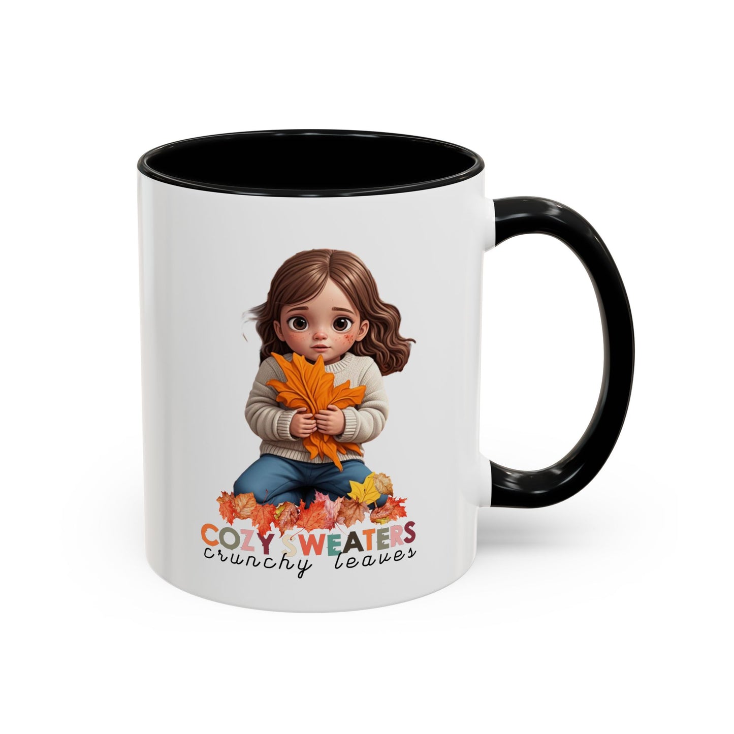 Cozy Sweaters and Crunchy Leaves - Accent Coffee Mug (11, 15oz)