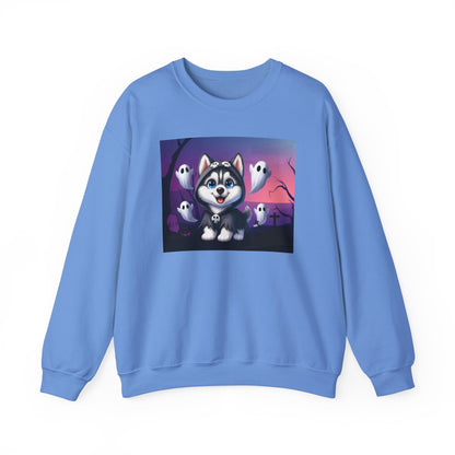 Unisex Heavy Blend™ Crewneck Sweatshirt Husky Ghost Punisher