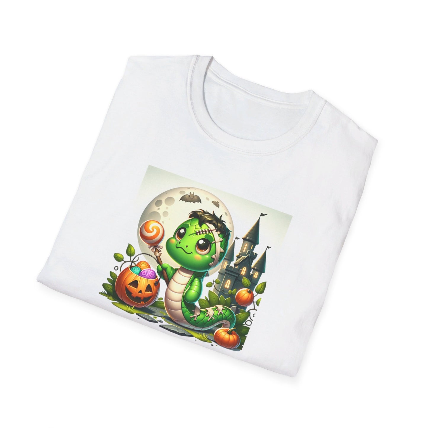 Halloween Snake T-Shirt - This cute baby Frankenstein snake is sure to instill cuteness overload instead of fear and terror.