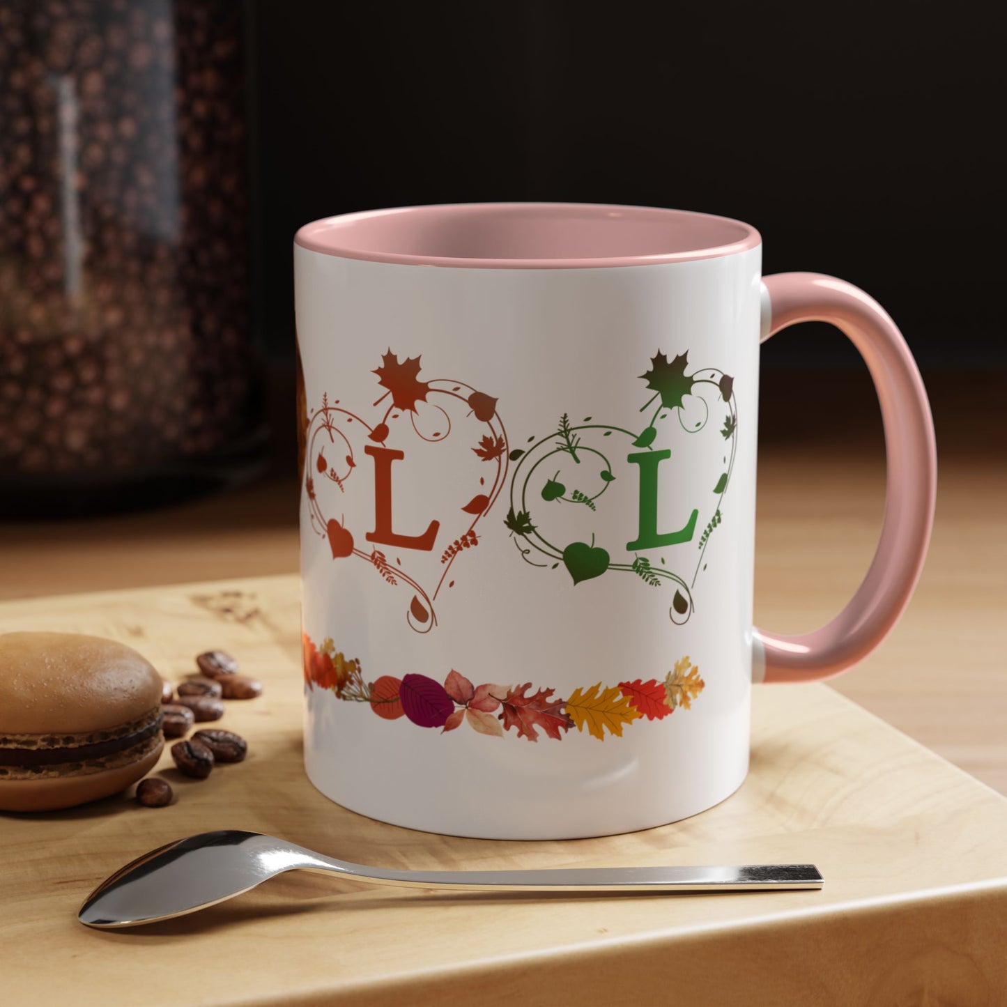 Accent Coffee Mug (11, 15oz) Fall Leaves