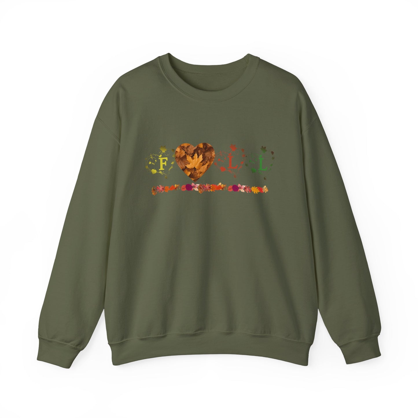 Unisex Heavy Blend™ Crewneck Sweatshirt - Fall Leaves