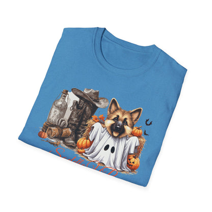 Germany Shepherd Puppy Halloween Softstyle T-Shirt