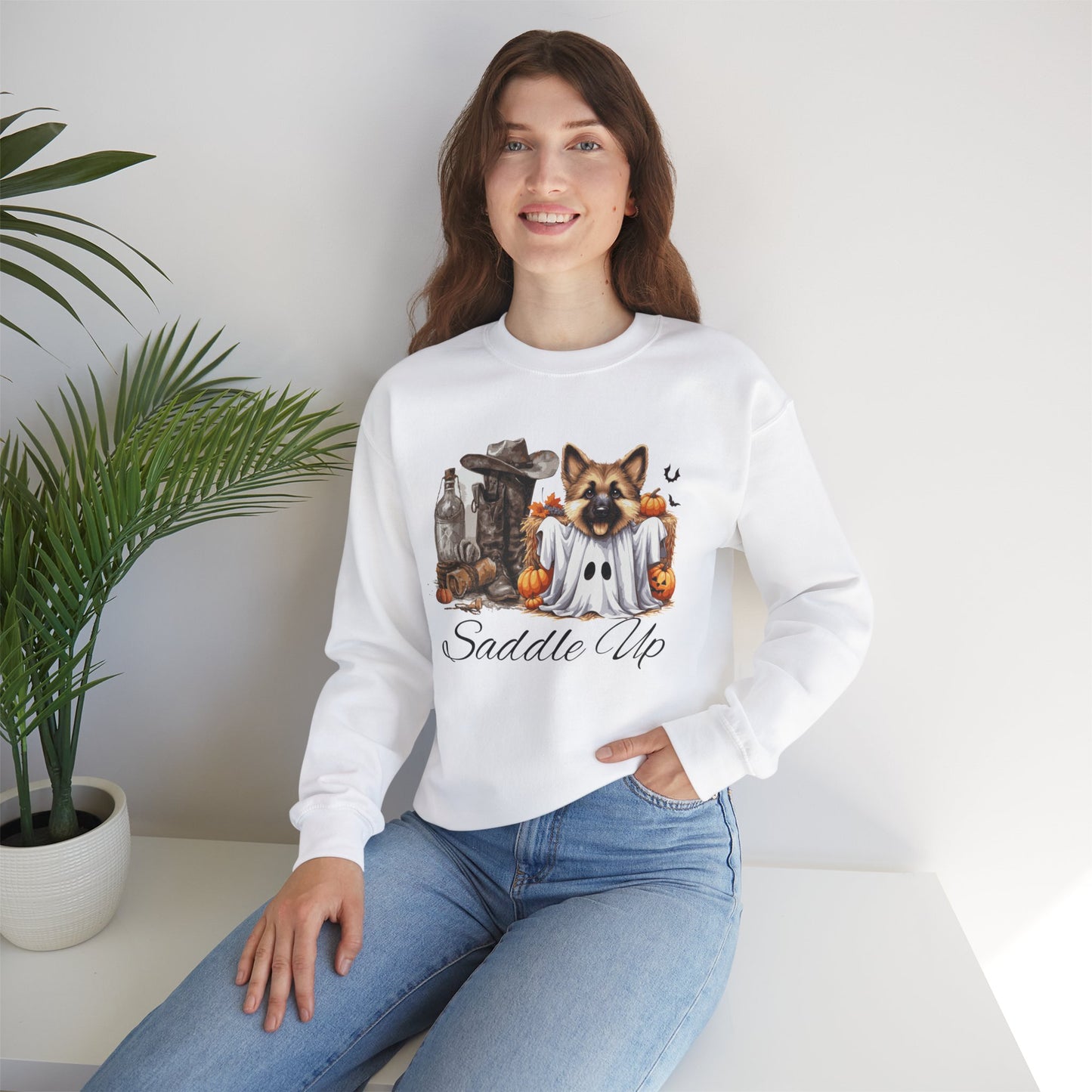 Unisex Heavy Blend™ Crewneck Sweatshirt - Cowgirl's Best Friend