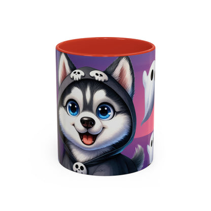 Halloween Accent Coffee Mug (11 oz) - Punisher Husky