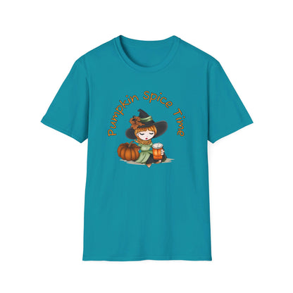 Pumpkin Spice Witch T-Shirt - Adorable Halloween Witch is all about her Pumpkin Spice