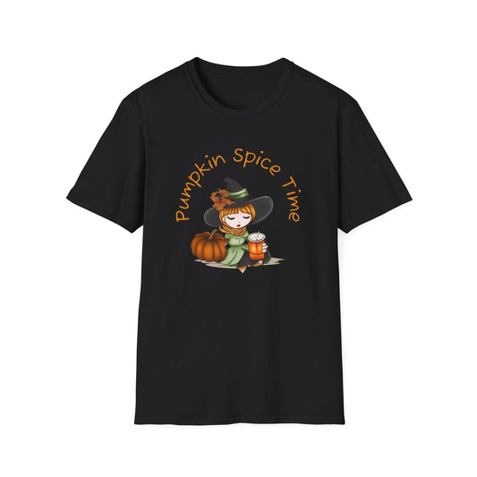 Pumpkin Spice Witch T-Shirt - Adorable Halloween Witch is all about her Pumpkin Spice