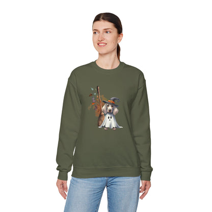 Unisex Heavy Blend™ Crewneck Sweatshirt - Weimaraner Witch Puppy