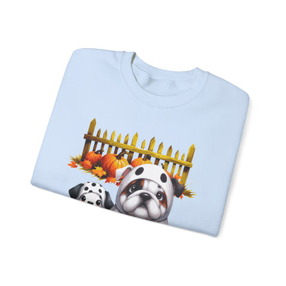 Unisex Heavy Blend™ Crewneck Sweatshirt - Bull Dog and Dalmatian Puppies